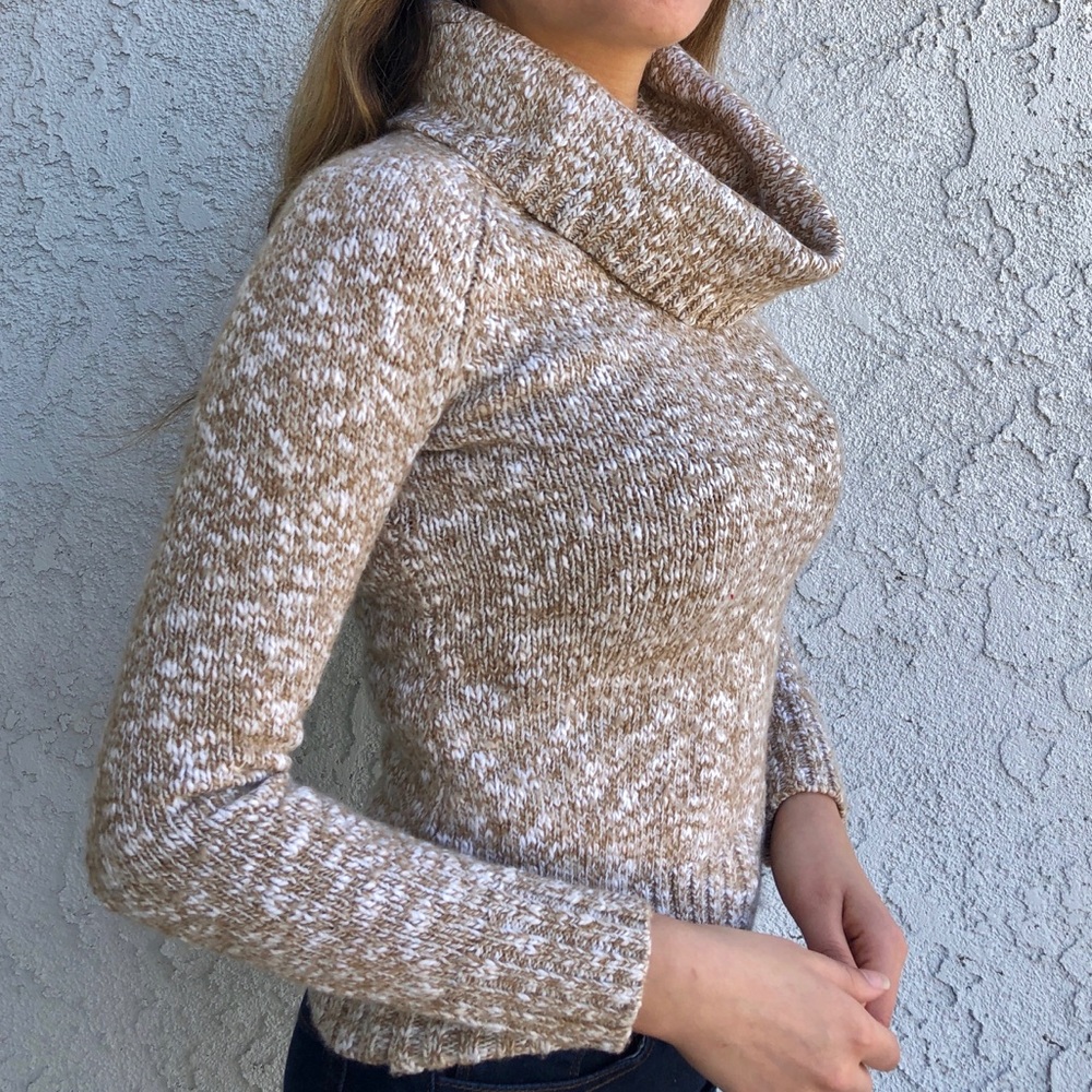 Banana republic wool blend cowl neck sweater